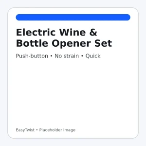 EasyTwist — Electric Wine & Bottle Opener Set