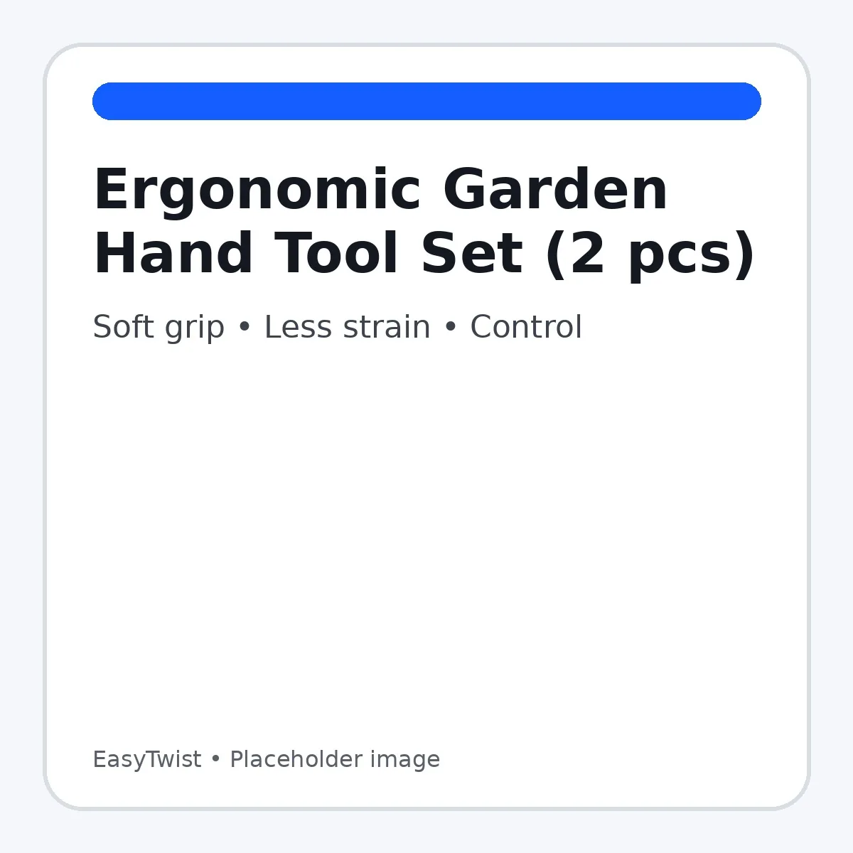 EasyTwist — Ergonomic Garden Hand Tool Set (2 pcs)
